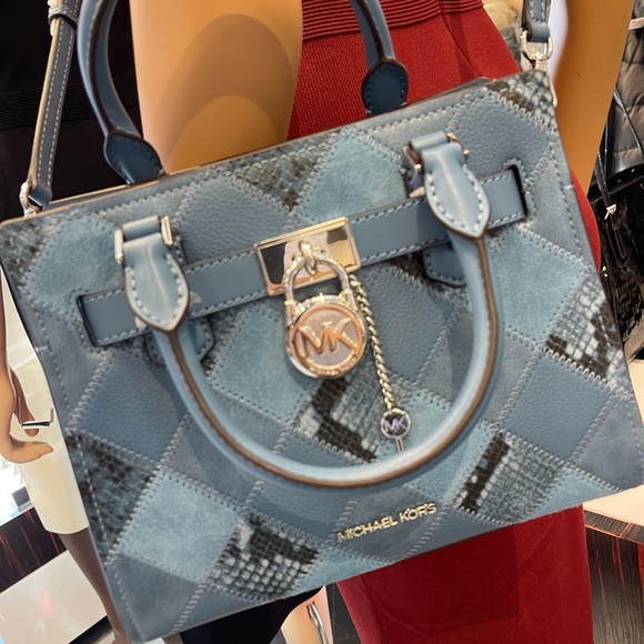 Michael Kors Handbags - MICHAEL KORS Hamilton Small Patchwork Satchel Crossbody Bag
Cornflower
NWT
